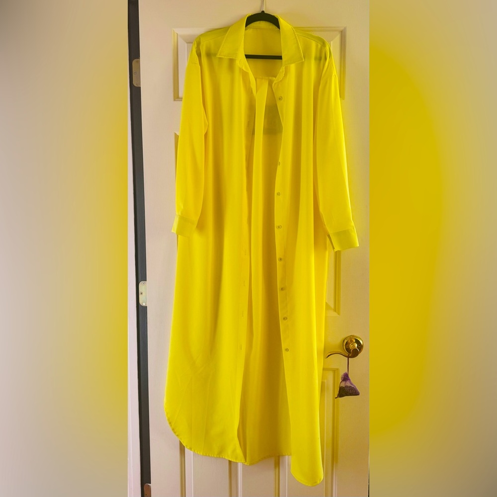 Gorgeous Button Front Shirt Dress Maxi